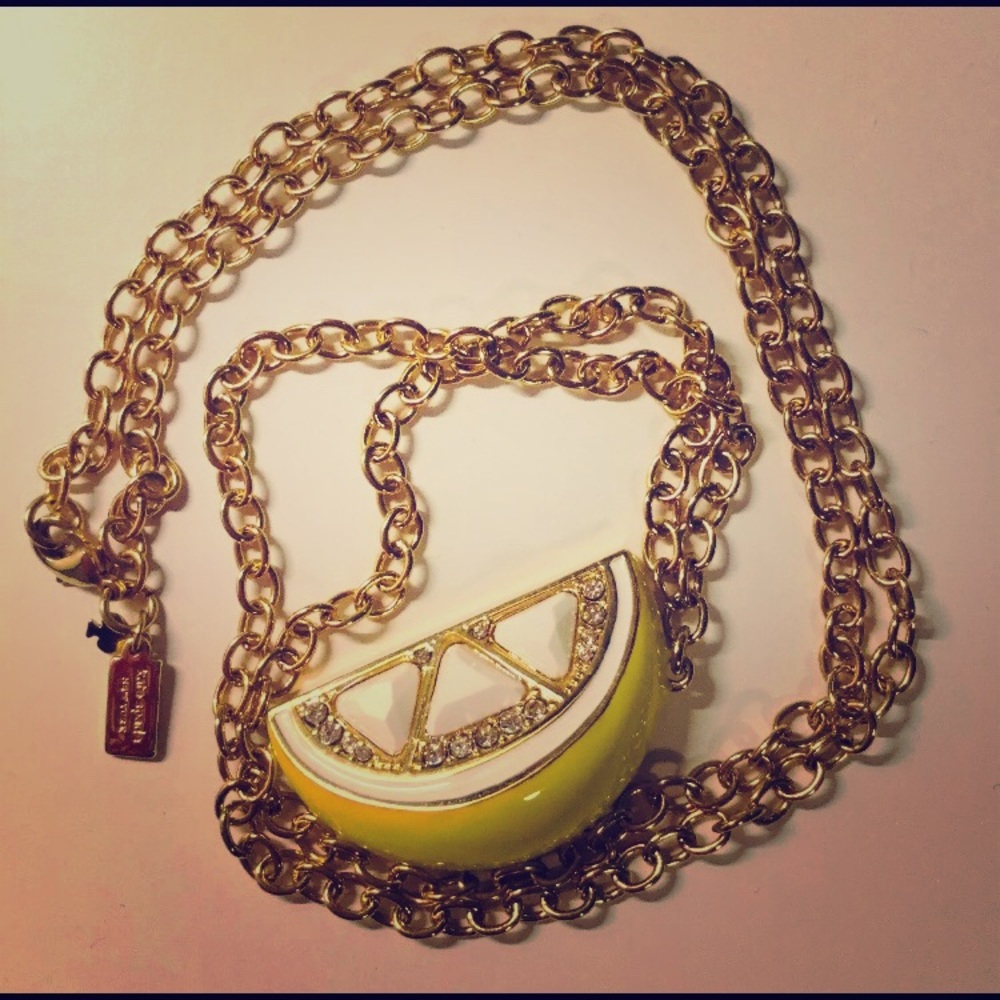 Kate Spade Lemon Wedge Pendant Necklace